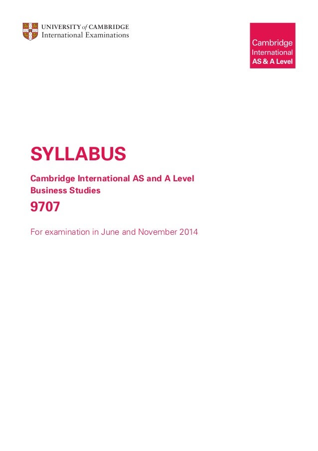 Cambridge Business Studies Notes Cambridge Business Studies Notes