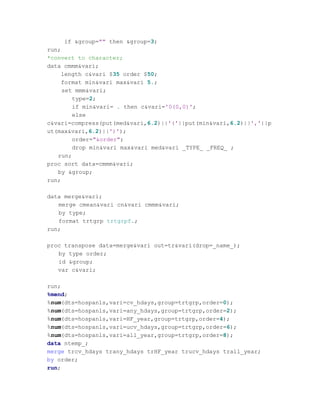 SAS code sample | PDF