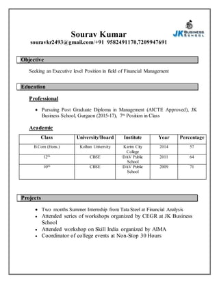 Sourav Kumar CV (2) | DOCX