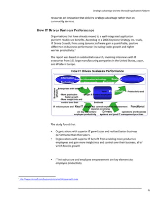 Strategic Advantage and the Microsoft Application Platform (1) | PDF
