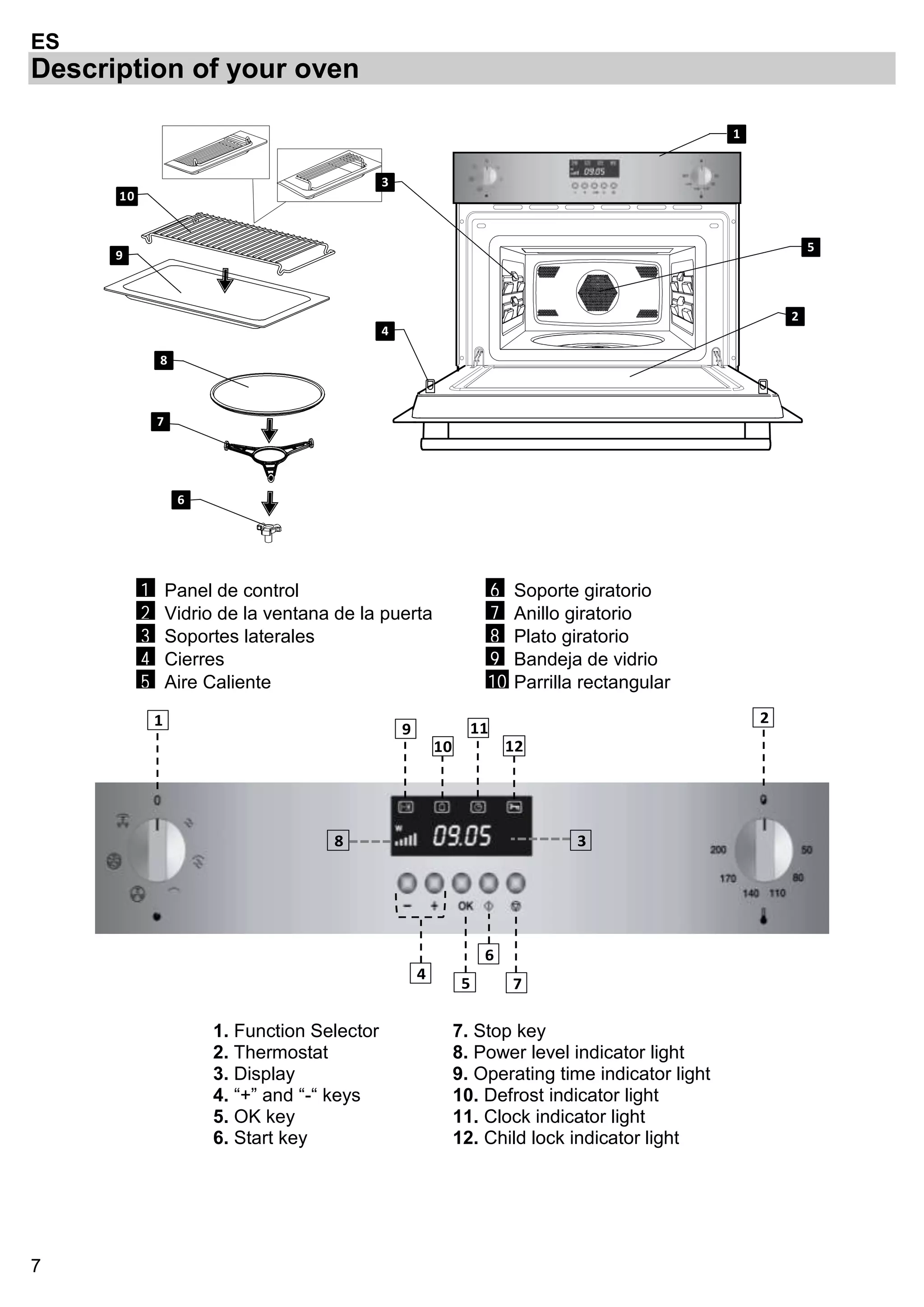 Horno microondas Smeg SC445MCX1