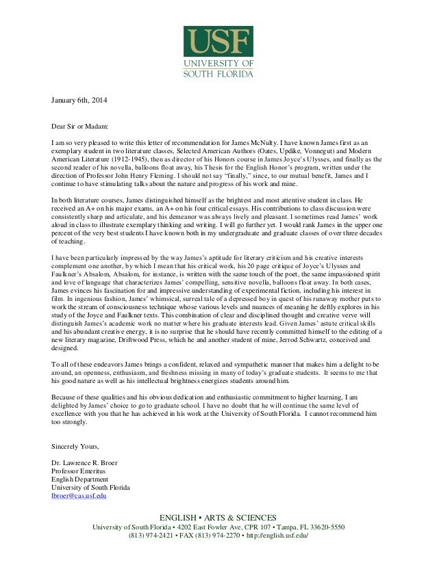 broer letter of rec university of florida recommendation letter
