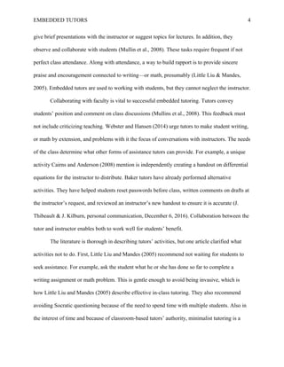 Embedded Tutoring Role_Activities | DOC