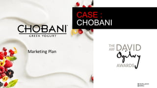 61
CASE :
CHOBANI
@claudia_perlich
@dstillery
 