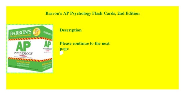 barrons ap psychology pdf free download flash cards