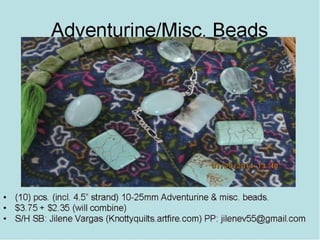 Hidden Treasure Bazaar Presentation 9/16/14 8:00PM EST