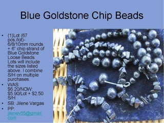 Hidden Treasure Bazaar Presentation 9/16/14 8:00PM EST