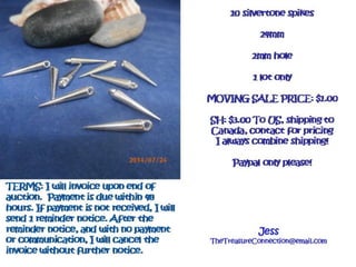 Hidden Treasure Bazaar Presentation 9/16/14 8:00PM EST