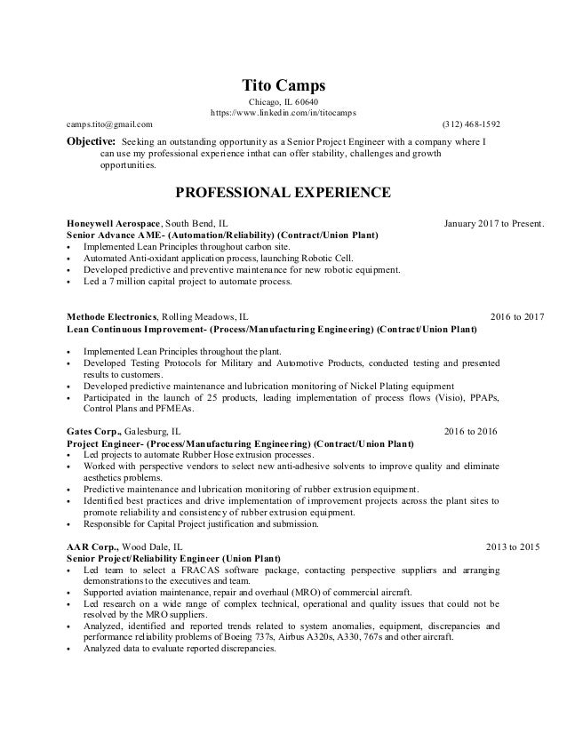 tito camps resume