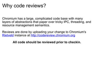 Life of a Chromium Developer | PPT