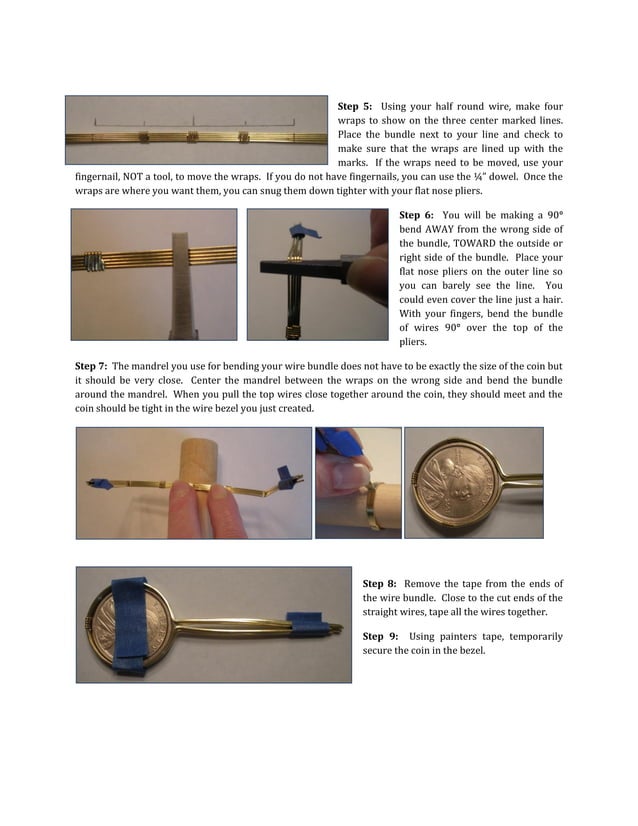 How to Wire Wrap a Coin Pendant