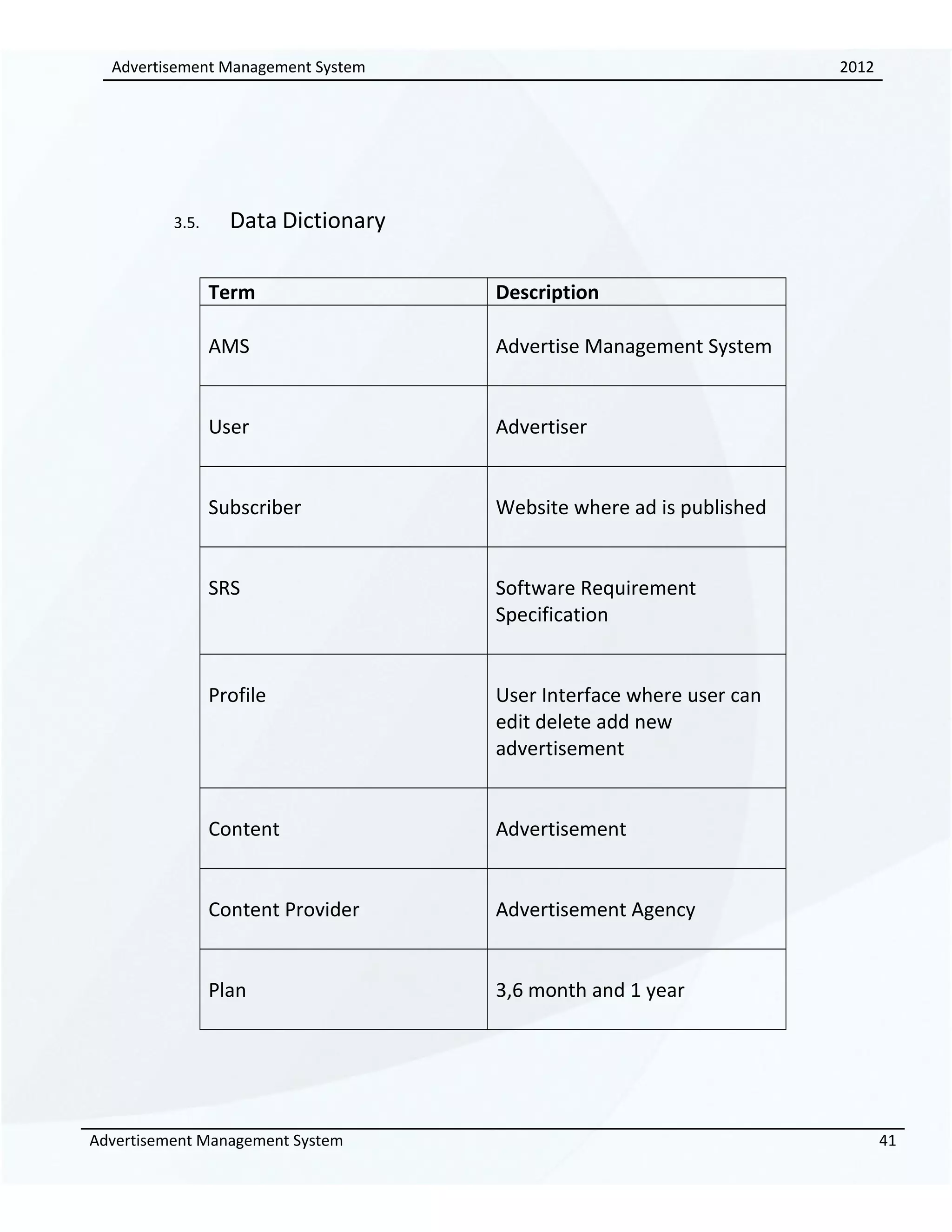 91743410 advertisement-management-system-srs | DOC