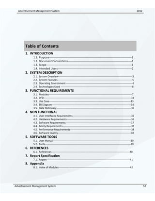 Advertisement Module Documentation Example 91743410 advertisement-management-system-srs | DOC