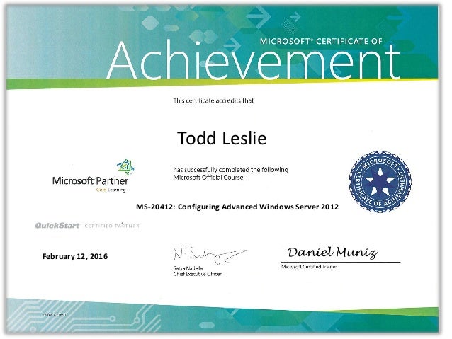 ms cert