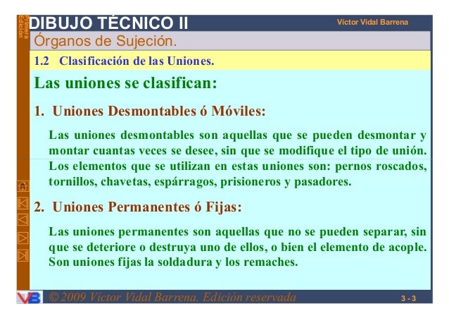 UNIONES FIJAS Y DESMONTABLES PDF UNIONES FIJAS Y DESMONTABLES PDF