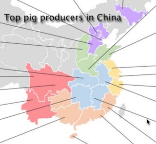 Top pig producers in China