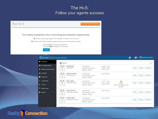 The Hi-5:
Follow your agents success
 