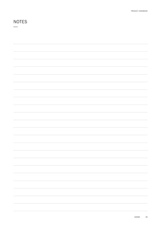 PRODUCT HANDBOOK
NOTES
—
85DORMA
 
