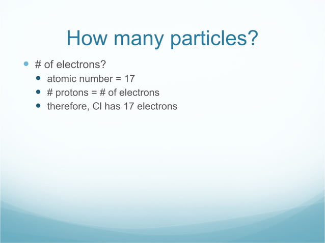 How Many Particles? | PPT