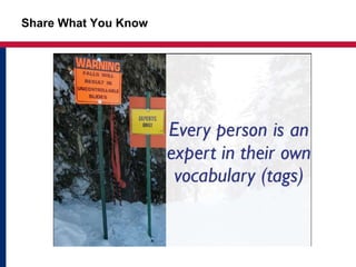 Share What You Know
 