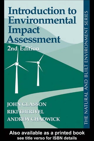 Introduction To Environmental Impact Assessment Principles And ...