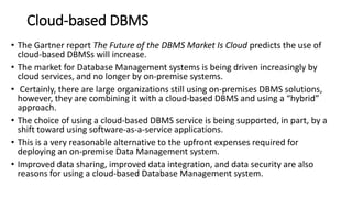 Emerging Research Trends in Database Systems: Cloud, Automation, and ...