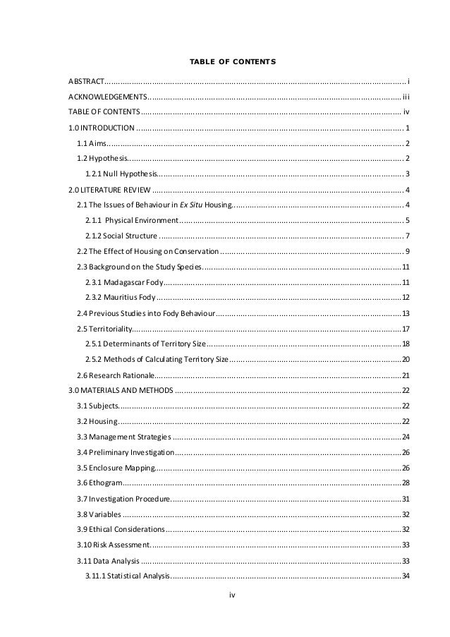 Undergraduate dissertation