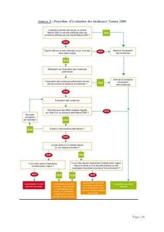 Page | 76
Annexe 5 : Procédure d’évaluation des incidences Natura 2000
 