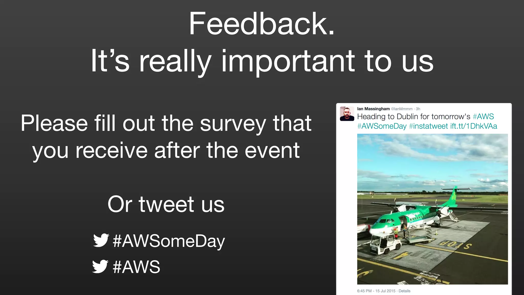 Introduction to AWS
Ian Massingham
AWS Technology Evangelist
@IanMmmm
ianm@amazon.com
 