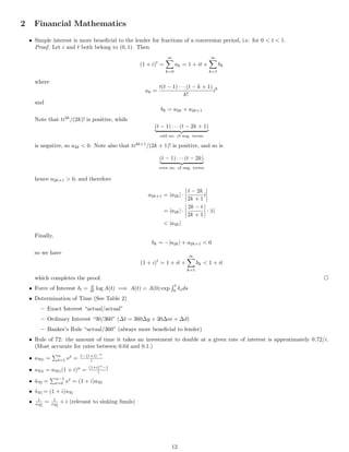 Actuarial Science Reference Sheet | PDF