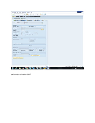 Variant class assigned to KMAT
 