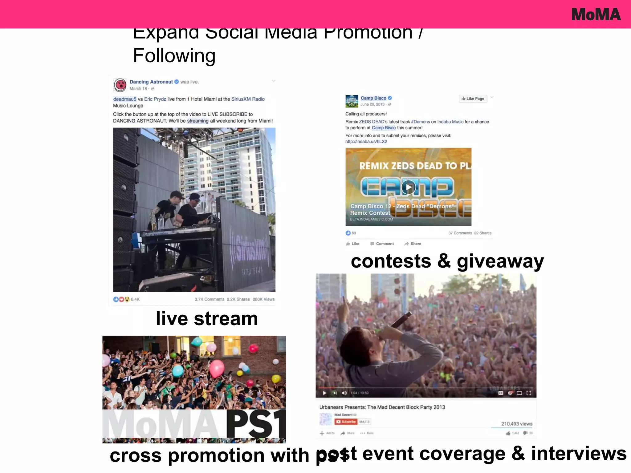 Expand Social Media Promotion /
Following
live stream
contests & giveaway
cross promotion with ps1post event coverage & interviews
 