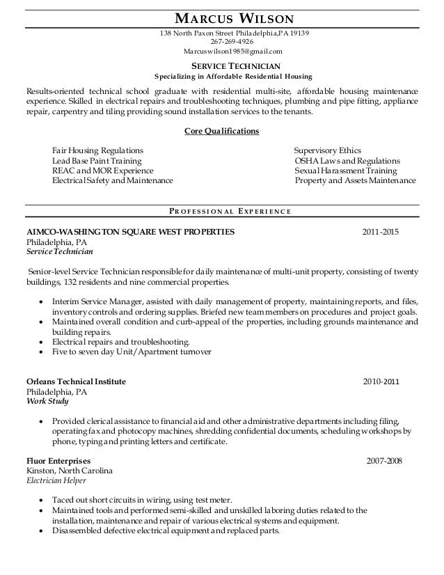 Marcus Wilson resumes 3 - Marcus Wilson Resumes 3 1 638 