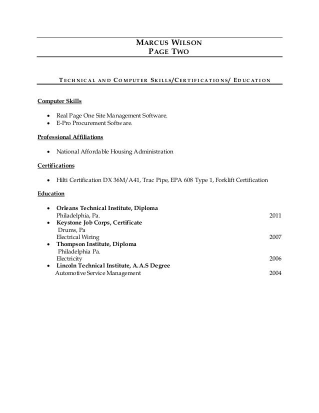 Marcus Wilson resumes 3 - Marcus Wilson Resumes 3 2 638 