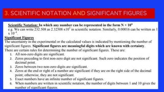 3. SCIENTIFIC NOTATION AND SIGNIFICANT FIGURES
 