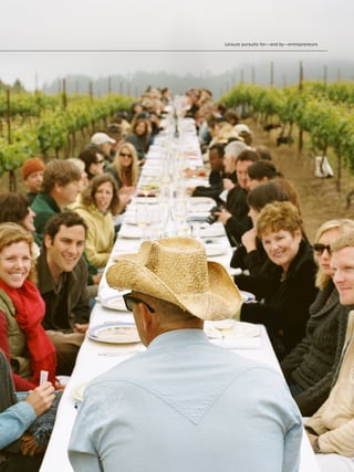 Leisure pursuits for—and by—entrepreneurs
 