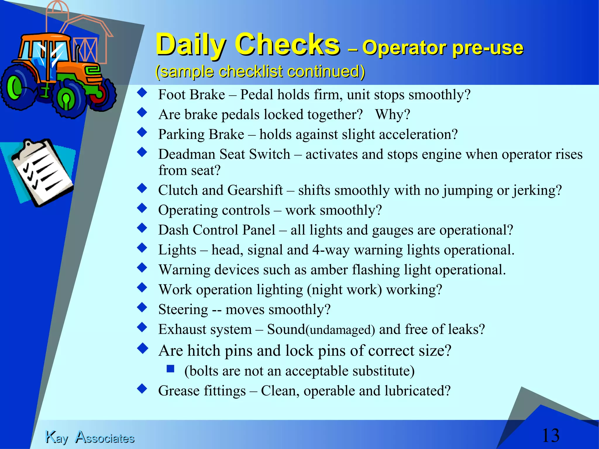 Safe Equipment Operation V17 | PPT