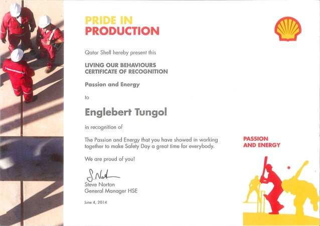 Certificate in PIP-Shell GTL | PPT