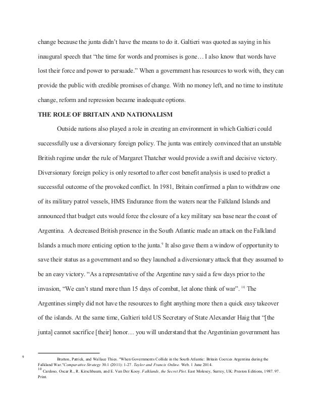 falklands war essay war essay
