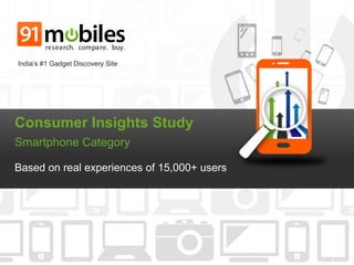 Consumer Insights Study
Smartphone Category
Based on real experiences of 15,000+ users
India’s #1 Gadget Discovery Site
 