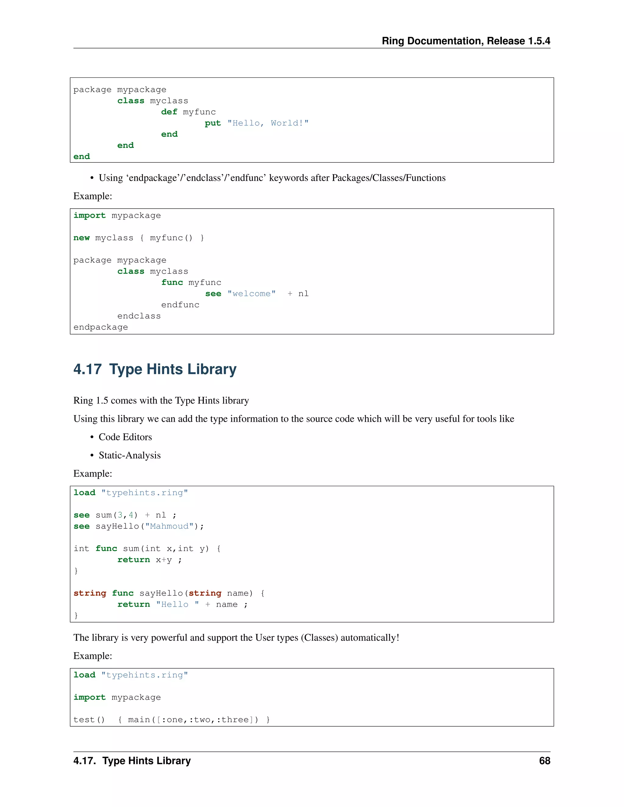 The Ring programming language version 1.5.4 book - Part 10 of 185 | PDF