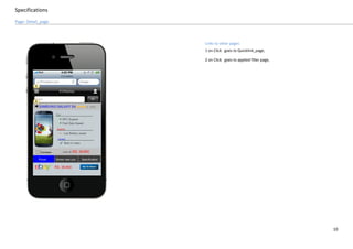 Specifications
10
Page: Detail_page
Links to other pages
1 on Click goes to Quicklink_page,
2 on Click goes to applied filter page,
 
