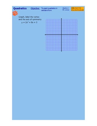 9-2 Graphing Quadratic Functions Standard Form.pdf