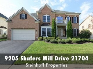 9205 Shafers Mill Drive, Frederick, Maryland 21704