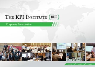 Corporate Presentation
TKI-0143 Feb. 2015 14 pages
 