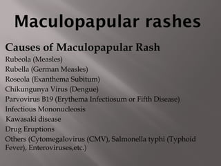 Pediatrics Dematology and rash in common conditiond.ppt