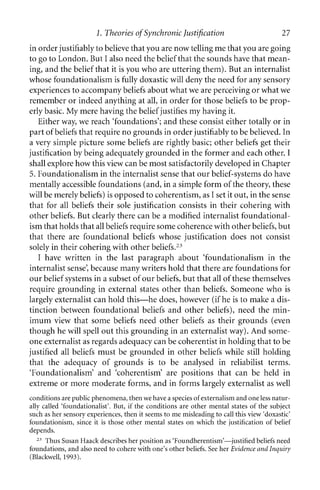 Doxastic Justification Examples Epistemic Justification Richard Swinburne | PDF