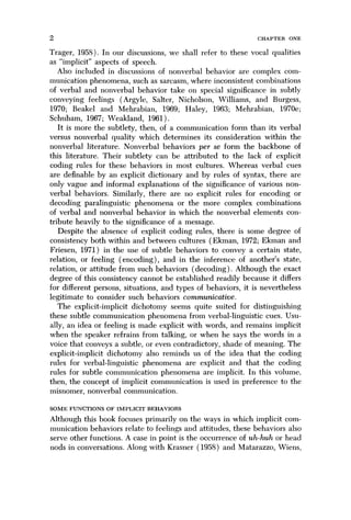 Nonverbal Communication 1st Edition Albert Mehrabian | PDF