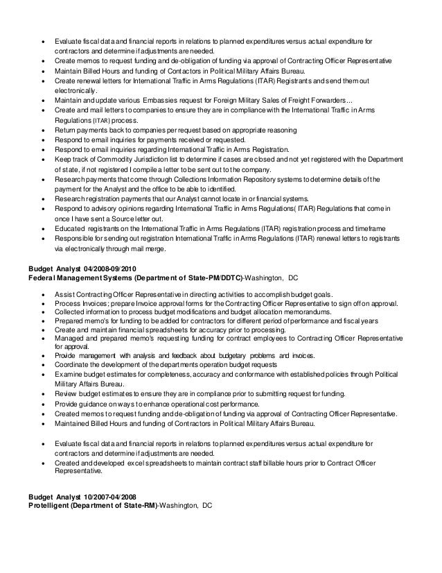 program analyst resumes