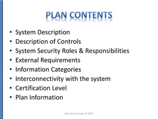 System Security Plans 101 | PPTX